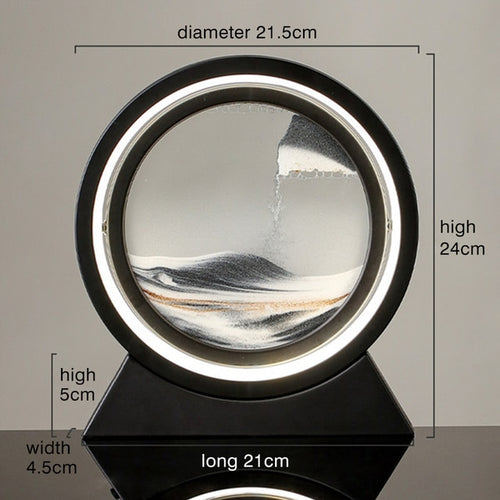 Moving sand art lamp with USB LED light — Knackfolk, image 2